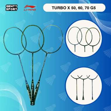 PROMO LINING TURBO X 50 60 70 GEN 5 / G5 RAKET BADMINTON X 60 gen 5
