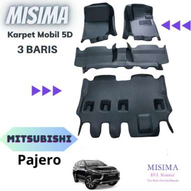 Karpet mobil 5d Mitsubishi Pajero ( 3 baris ) XPE
