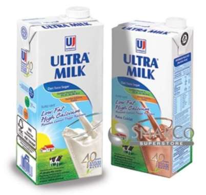 Promo Harga Ultra Milk Susu UHT Low Fat Full Cream 1000 ml - Blibli