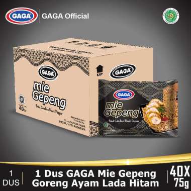 Promo Harga Gaga Mie Gepeng Fried Chicken Black Pepper 75 gr - Blibli