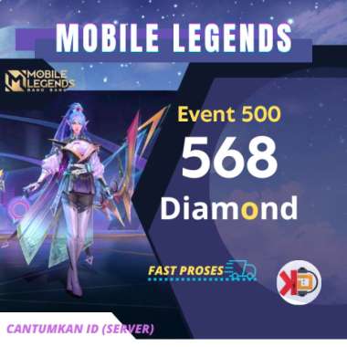 Mobile Legends 568 Diamonds Event topup 500