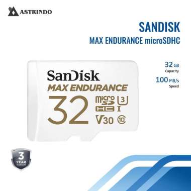SanDisk MAX ENDURANCE microSDHC SQQVR 32G 100MB/s R, 40MB/s white