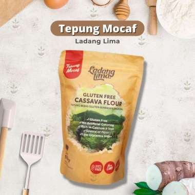 Ladang Lima Tepung Singkong APF 500gr - Tepung Mocaf Mokaf Ladang Lima