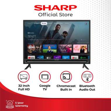 SHARP 2T-C32EG1I HD-Ready Smart Google TV [32 Inch]