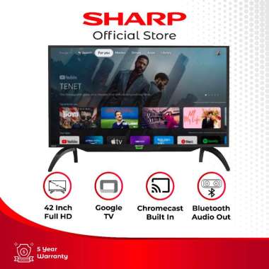 SHARP 2T-C42EG1i Full-HD Google TV with Google Assistant [42 Inch]