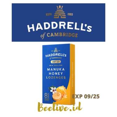 Permen Madu Haddrells Manuka Honey Lozenges UMF 16+ MGO 573+ 8 pack