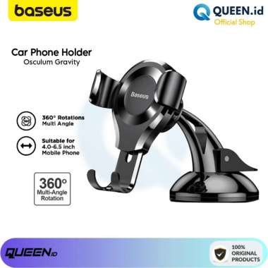 Baseus Gravity Car Holder / Holder phone stand Mobil Gravity Baseus 360 hitam/