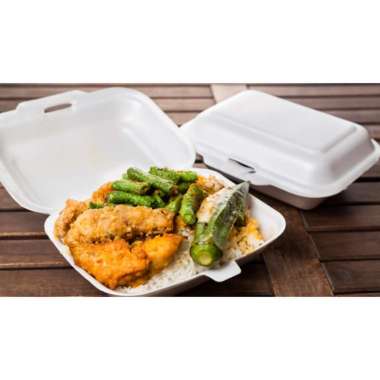 Styrofoam/sterofoam/foam nasi/kotak makan/ foam bubur - KCS polos