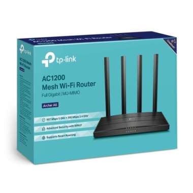 TP-LINK ARCHER A6 AC1200 MESH WI-FI GIGABIT ROUTER