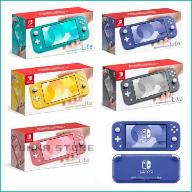 Nintendo Switch Lite - Konsol Game Portabel Berwarna Yellow 5.5 Inci