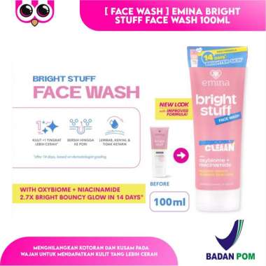 [ FACE WASH ] EMINA BRIGHT STUFF FACE WASH 100ml / SABUN WAJAH / FACIAL WASH