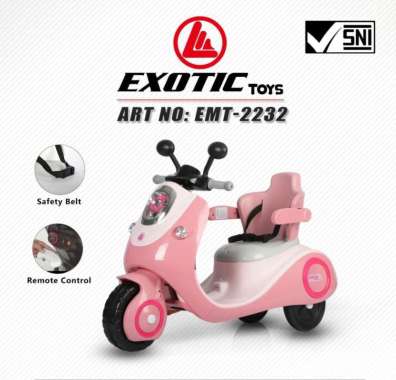 Mainan Motoran Aki Anak (Remote) Exotic EMT-2232