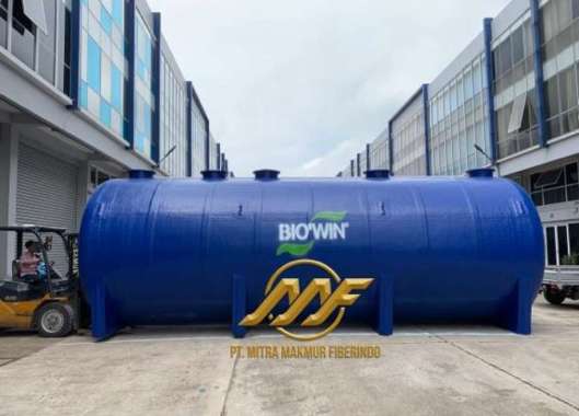 IPAL, STP, Septic Tank Biotech biru