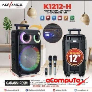 SPEAKER KARAOKE ADVANCE 12" K-1212H SPEAKER BLUETOOTH KARAOKE 12 INCH K1212H