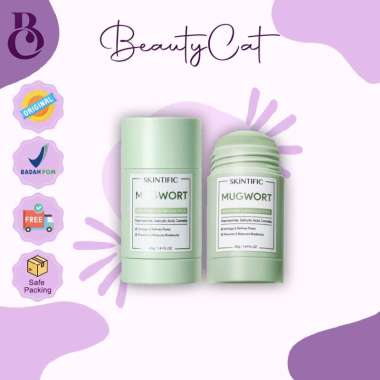 SKINTIFIC Mugwort Acne Clay Stick 40g Skintific Mugwort Clay Mask Stick