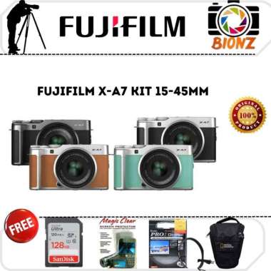 KAMERA FUJIFILM XA7 KIT 15-45MM / FUJIFILM X-A7 KIT 15-45MM PAKET 128GB KIT 15-45MM