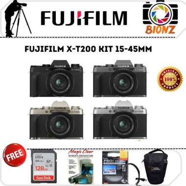 KAMERA FUJIFILM X-T200 KIT XC 15-45MM / FUJIFILM XT200 KIT 15-45MM KAMERA ONLY KIT 15-45MM