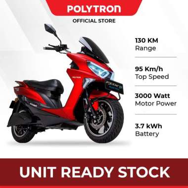 Polytron Fox R Electric Sepeda Motor Listrik - ON THE ROAD bumble bee yellow Outside Jabodetabek