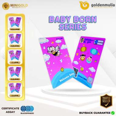 Golden Mulia MINI GOLD Gift Series Baby Born 0.025 gr s.d 0.5 gr 0.25 gram