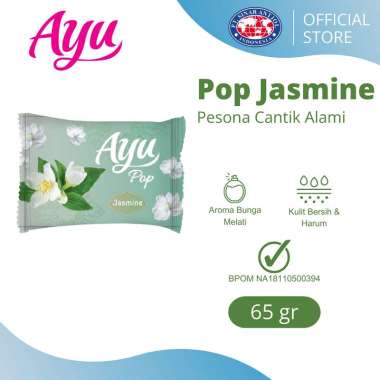 Ayu Pop 65gr JASMINE Sabun Mandi Batang - Beauty Bar Soap Hijau