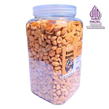 Kacang Bawang 1kg Empuk Gurih Enak Extra Bawang Goreng 1kg toples