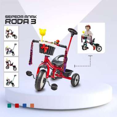 ONE-M307 Mainan Sepeda Anak Roda 3 Tricycle Sepeda Keseimbangan Anak Dengan Keranjang / Balance Bike