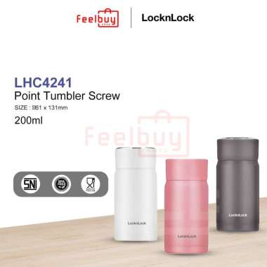 Lock n Lock Exclusive Point Screw Tumbler 200ml - LHC4241 grey