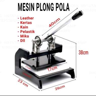 Mesin Press Plong Pola Bahan Kain Kulit Kertas Plastik