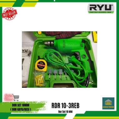 Bor Ryu 10mm 1 set RDR10-3REB+Bor set murah merek ryu