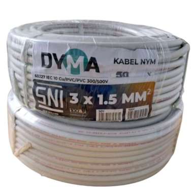 Kabel listrik kabel kawat tembaga NYM 3x1,5 50Y kabel roll
