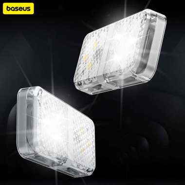 Baseus Door Open Warning Light Lampu Samping Mobil (2pcs/pack) Hitam