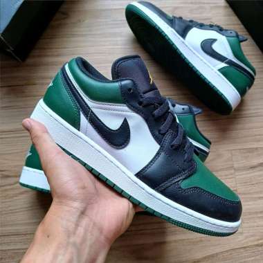 Air Jordan 1 Low Green Toe (GS) || pine