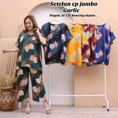 SETELAN CP JUMBO CHACHA/ONE SET WANITA TERBARU/SETELAN WANITA JUMBO KEKINIAN