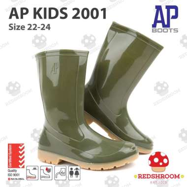 Sepatu Boot Anak AP BOOTS 2001 Hijau - Sepatu Boot Karet 23