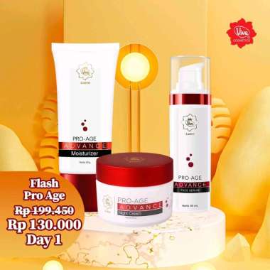 Paket 1 VQ Pro Age Moisturizer 1 Pro Age Face Serum 1 Pro Age Night Cream