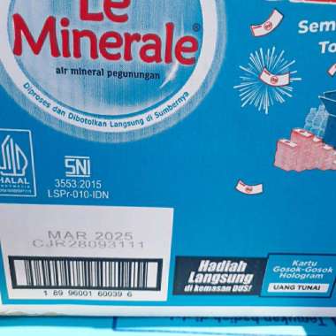 Air Minerale Le Minerale 1500 Ml perkarton isi 12 Botol