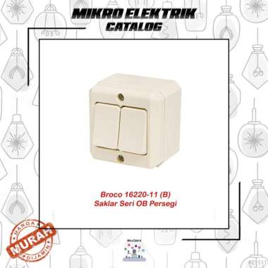 BROCO SAKLAR DOUBLE OB / SAKLAR SERI BROCO / BROCO 16220