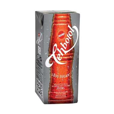 TEH BOTOL SOSRO LESS SUGAR 250ML KOTAK TEHBOTOL