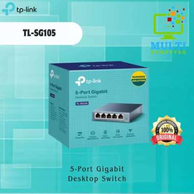 TP-LINK TL-SG105 TPLINK 5-Port/5 Port Gigabit Desktop Switch TL SG105 abu-abu