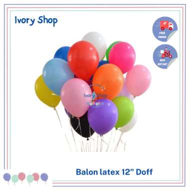 Balon Latex Metalik Pearl 12" Decotex Mix 9 - 12 Warna Gold