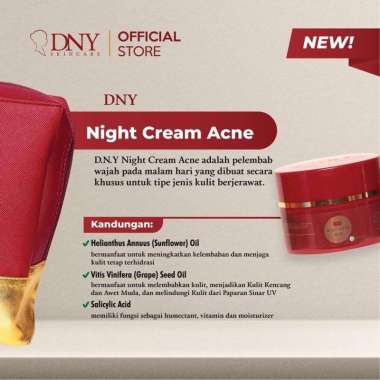 (Bisa Gosend ) Paket Cream DNY Skincare Original BPOM / Agen resmi DNY clinic night crm acne
