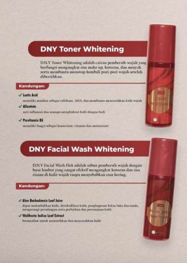 (Bisa Gosend ) Paket Cream DNY Skincare Original BPOM / Agen resmi DNY clinic toner whtng