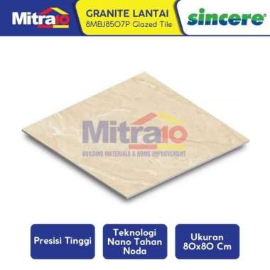 Sincere Granite Lantai 8MBJ8507P Glazed Tile 80x80 Cm Glossy Krem