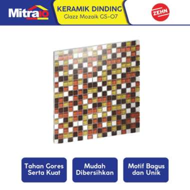 Zehn Keramik Dinding Dapur Stein Mozaik GS-07 30x30 Cm Coklat Eksotik