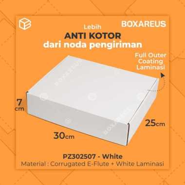 Box Baju Dus Sepatu Packaging Kardus Hampers Olshop | PZ302507 White