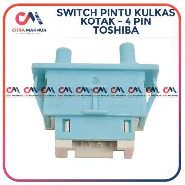 Switch Pintu Kulkas Saklar Lampu Sekun Showcase Freezer Kotak Toshiba 4 Pin