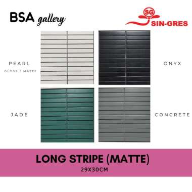 MOSAIC KERAMIK DINDING PERSEGI PANJANG / BACKSPLASH DAPUR KAMAR MANDI PUTIH