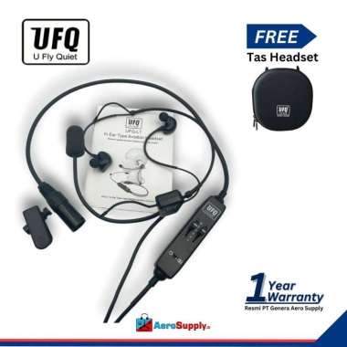 UFQ L1 In-ear Aviation Headset Pilot XLR Airbus Plug FO Side