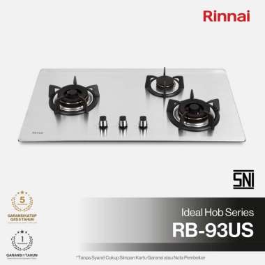 KOMPOR TANAM RINNAI/ RB-93US /KOMPOR TANAM 3 TUNGKU STAINLESS