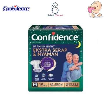 CONFIDENCE PREMIUM NIGHT M15 POPOK DEWASA PREMIUM PEREKAT